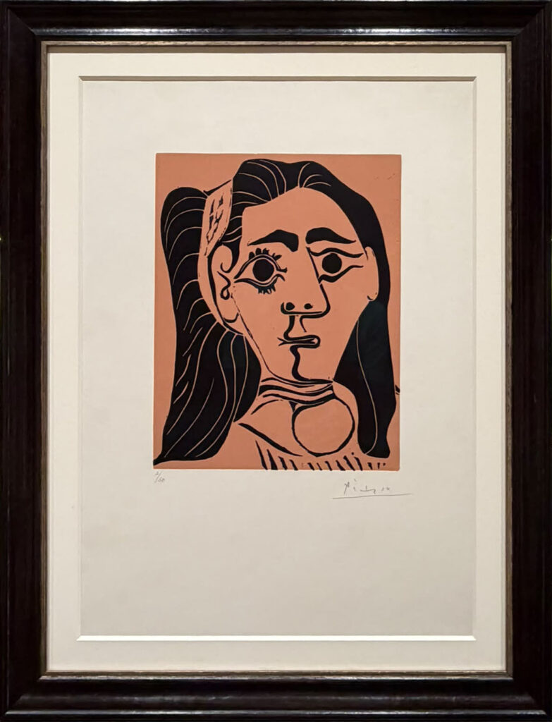 PICASSO- Jacqueline au Bandeau III 1962 FRAMED copy
