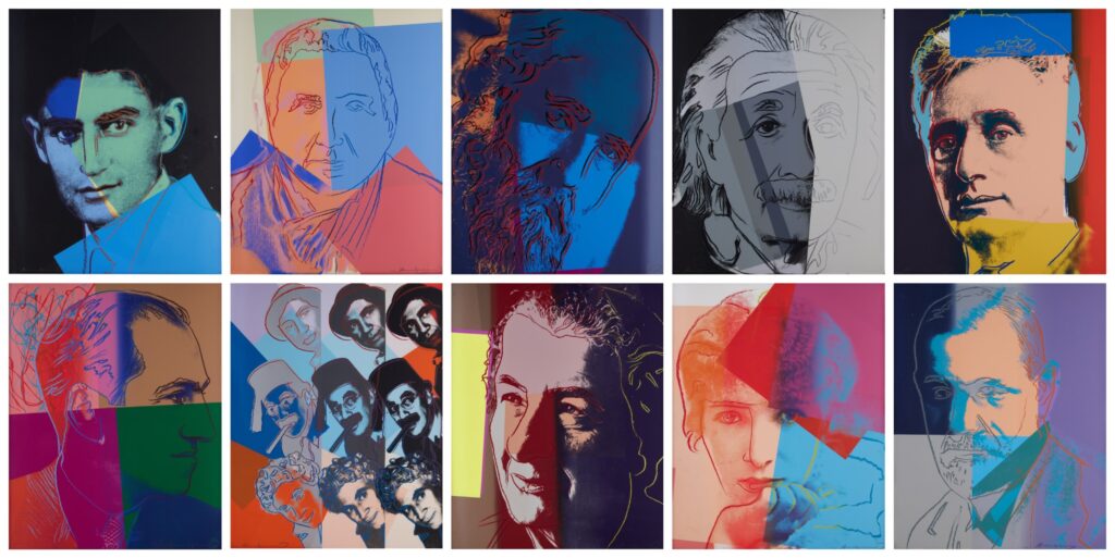 WARHOL 10 Jews of the 20th Century