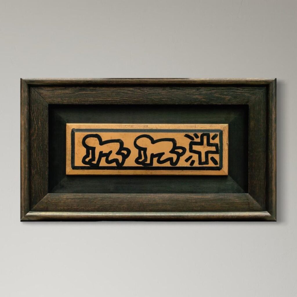 HARING- Untitled (1981) WALL MOCK