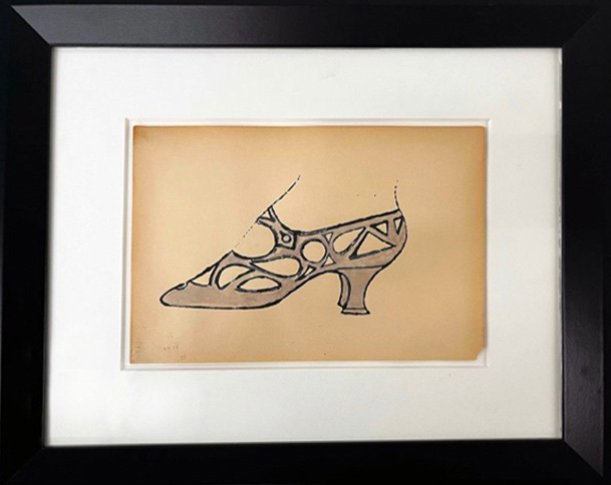 WARHOL Shoe 1955 FRAMED