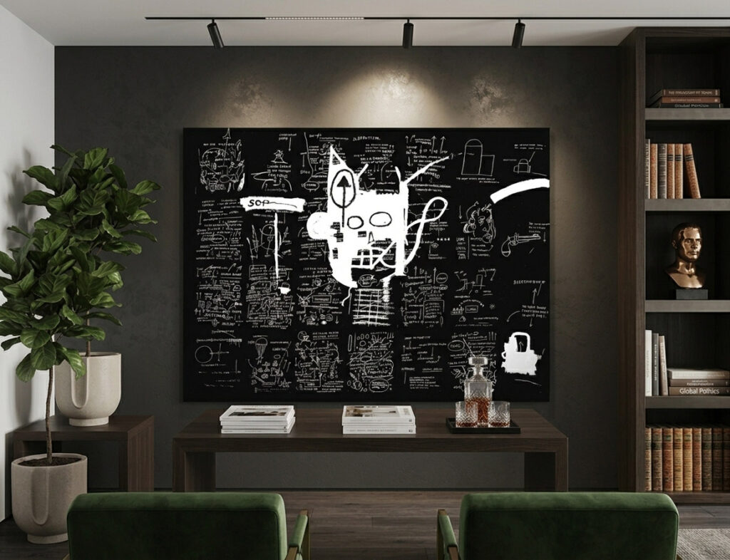 BASQUIAT- Untitled 1983 WALL MOCK