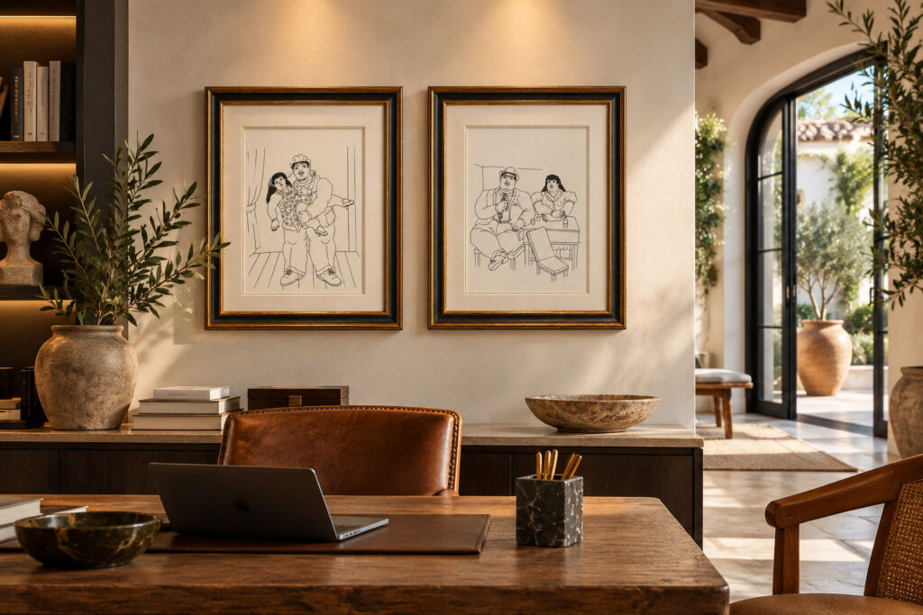 BOTERO- Untitled (Dancing Couple and Bar) PAIR 2007-09